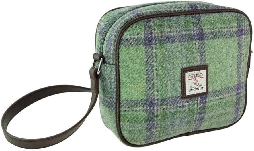 Glen Appin Portamonete In Harris Tweed Originale, LB2113, Color Pesca/viola, Piccolo, Fatto A Mano In Scozia - 2