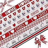 Complete Ribbon Set: 8 different Ohio themed grosgrain ribbons, each measuring 3/8 inch wide by 3 yards long, providing 24 total yards of premium decorative ribbon for all your crafting and decorating needs Authentic Ohio Designs: Features genuine Oh...