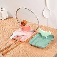 Vista 5 de Hemoton Soporte para tapa de olla de sirena, cola de pez, soporte para utensilios, cubierta de bandeja, estante para tabla de cortar, bandeja
