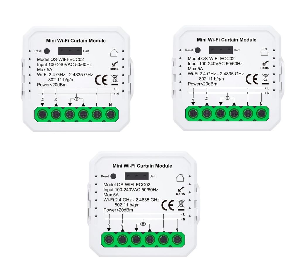 [Funzione Percentuale]Interruttore Tapparelle WiFi, Modulo Comando Smart per Tapparelle Elettriche, Controllo App Smart Life, Comando Vocale (3)