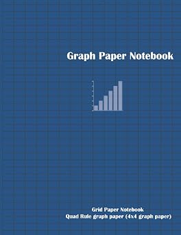 Graph Paper Notebook Grid Paper Notebook, Quad Rule graph paper 4x4 graph paper, 100 Pages Large, 8.5 x 11