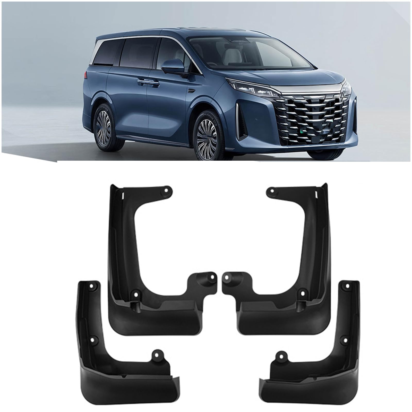 NYSLDSCO 4Pcs Premium Mud Flaps for BYD Xia 2025 Front and Rear Splash Guards Durable Mudguards Protection Against Road Debris