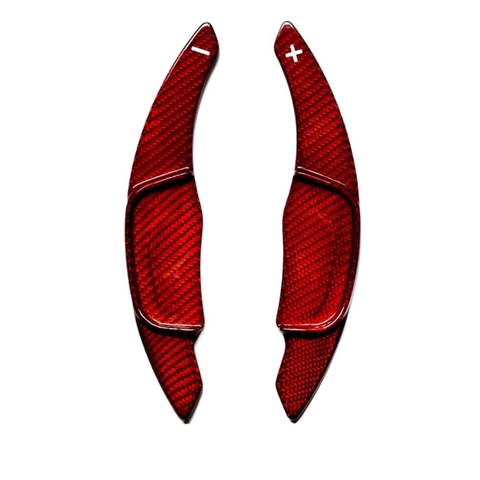 Xxiucj Car Paddle Shifter Extensions for VW for Golf7 for MK7 for GTI for GTE for Polo for Scirocco for Sagitar for GLI for GTS Steering Wheel Shift Paddle(Glass Fiber red)