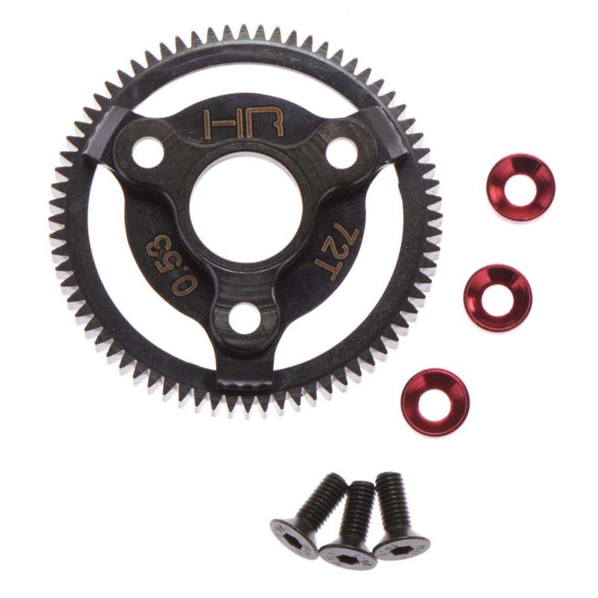 HOT-RACING STE872 TG Red Steel Spur Gear 72T 48P by Hot Racing