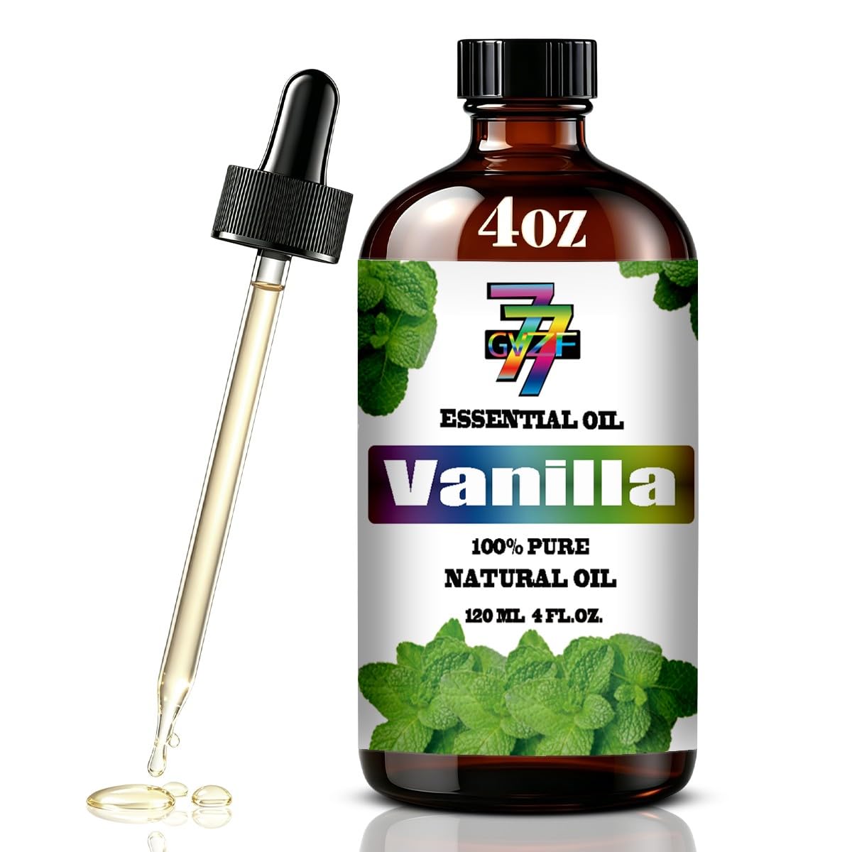 Vanilla Essential Oil for Diffusers Massages, Vanilla Oil 4 fl oz
