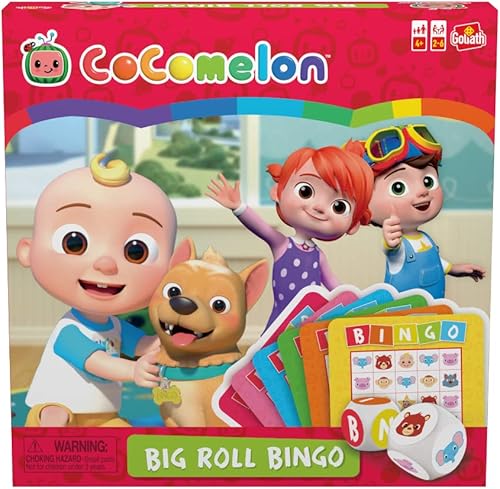 Goliath Cocomelon Big Roll - Juego de bingo de gran tamaño, cuenta con personajes de Cocomelon - Edades de 4 años en adelante, 2-6 jugadores