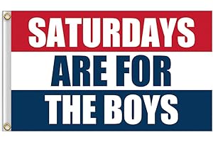 Saturdays are Boys Hanging Dorm Balcony College Party American Flag
