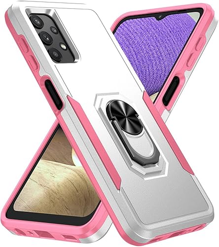 Funda para Samsung Galaxy A32 5G, amortiguadora y duradera, con función atril para Galaxy A32 5G, color blanco