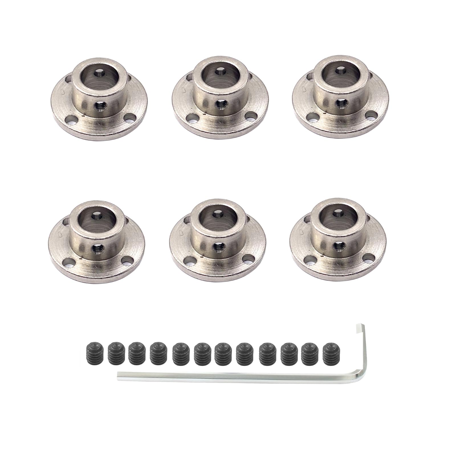 Rigid Flange Couplings - 6 Pcs for DIY Motors -11 Rigid Flange Couplings - 6 Pcs for DIY Motors -11