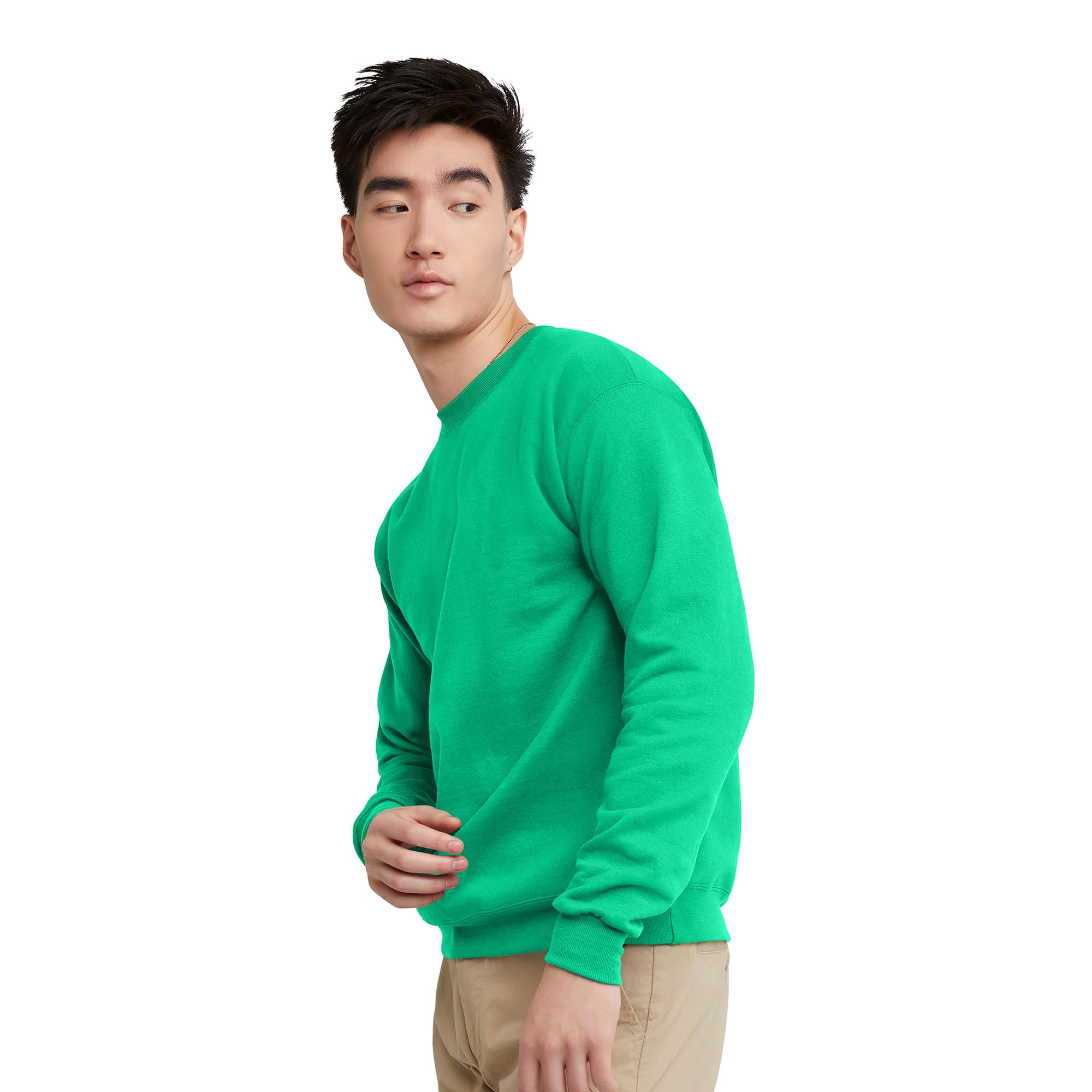 Hanes Men's Sweatshirt, EcoSmart Fleece Crewneck Sweatshirt, Big & Tall Available, 1 or 2-Pack