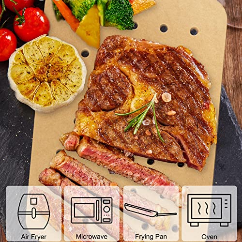 200 Pcs Air Fryer Disposable Paper Liners, Air Fryer Liners, Parchment Paper For Baking, Nonstick Perforated Air Fryer Accessories, Hofhtd Baking Papers For Ninja Dz201 Foodi 6-In-1 8-Qt. 2-Basket #TOP5