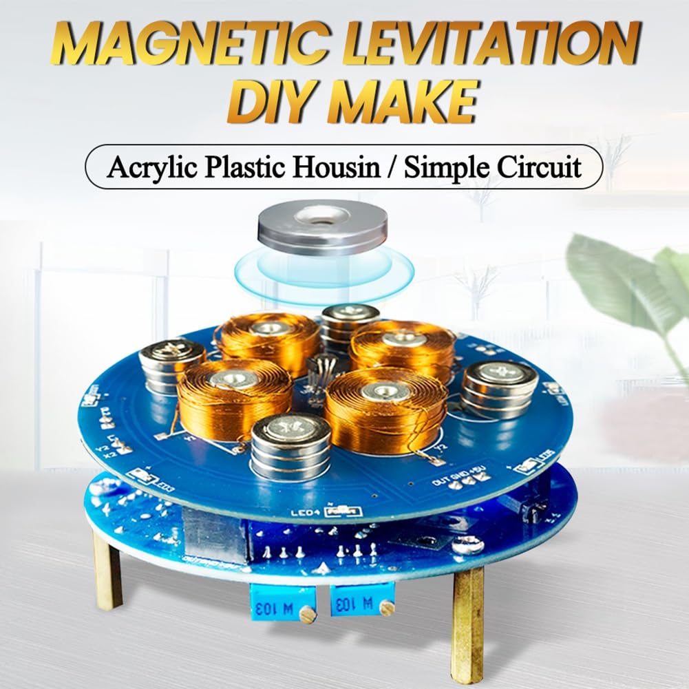 Kit D'Expérience de Lévitation Magnétique DIY Projet de Soudage Pratique D'Assemblage de Soudure 2-5W 150G Charge Aimant Kit Électronique