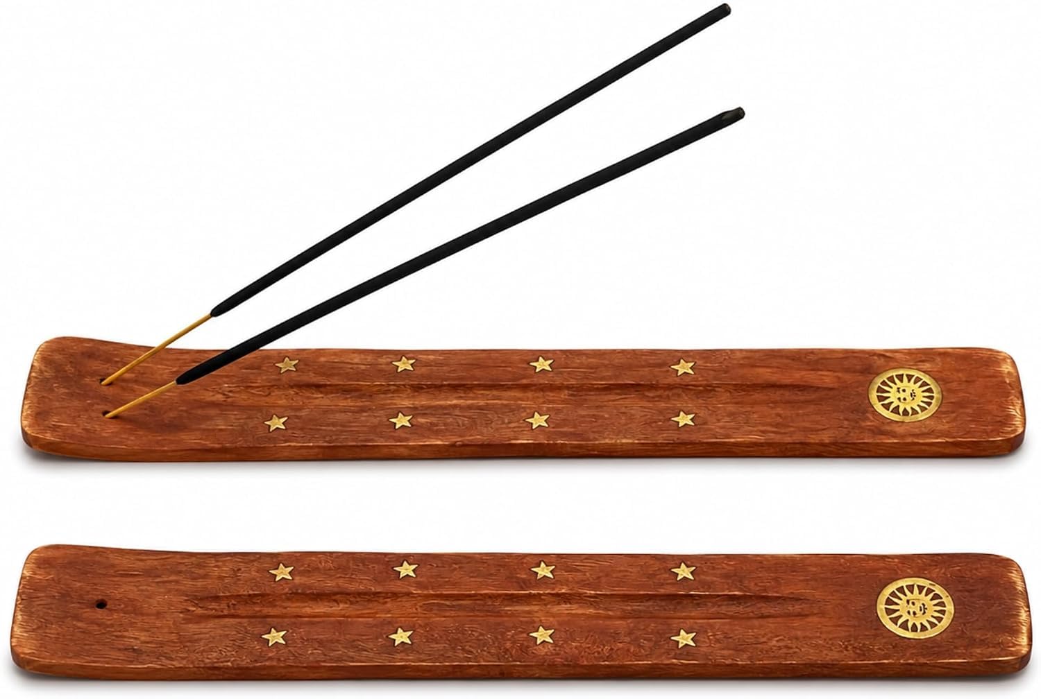 Wooden, Incense Holders, Ash Catcher, Incense Burner, Sun