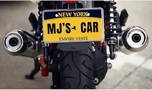 Miniatura 4 de Placa de matrícula de motocicleta personalizada, novedosa placa frontal personalizada, placa de motocicleta personalizable, etiqueta de automóvil