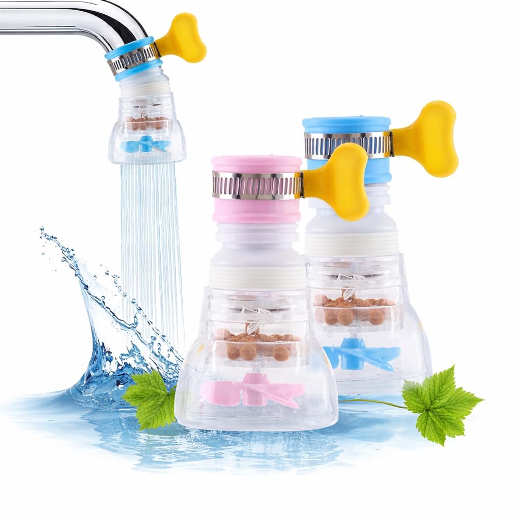Flexible Anti-Splash Kitchen Extender Tap Filter | Movable Faucet with Expandable Filter Shower Head | Rotatable Nozzle Adapter for Kitchen Sink (Multicolor Surprise,Pack of 1)-image-38