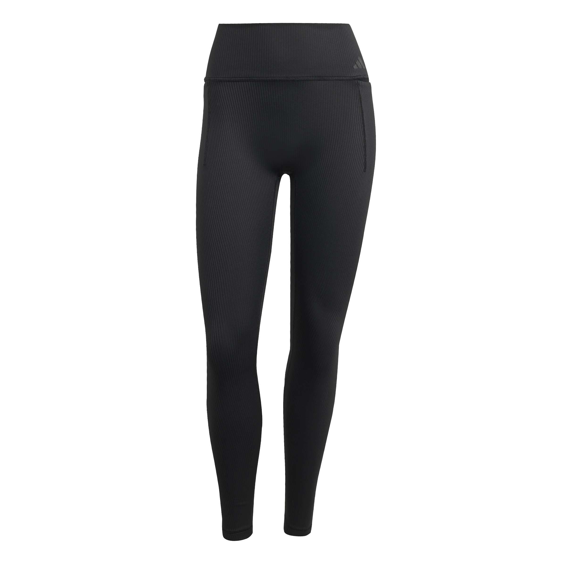 adidas Women's Optime Workout Rib Full Length Leggings, black, XXL