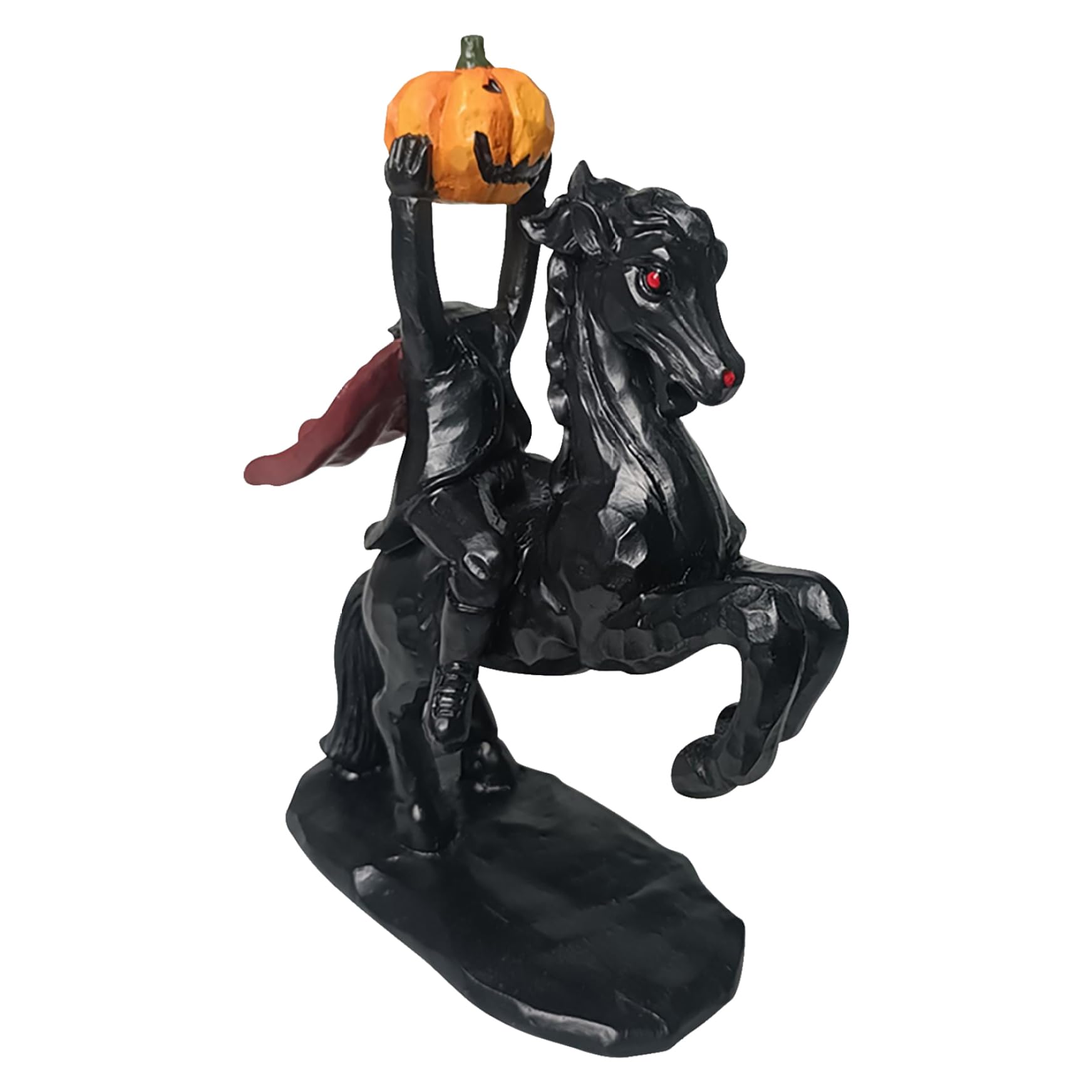 CNAFGBGG Headless Horseman Statue Halloween Horror Resin Headless Horseman Statue with Pumpkin Vintage Decor for Home Office Desktop (Style 3)..