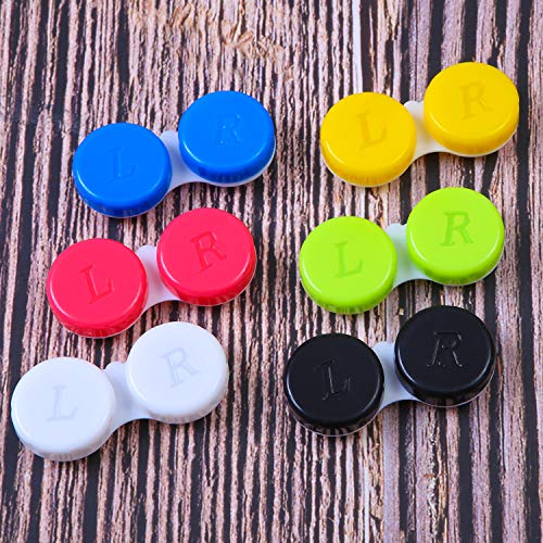 image for Elcoho 24 Pack Contact Lens Cases Contact Lens Holder Box Left/Right E
