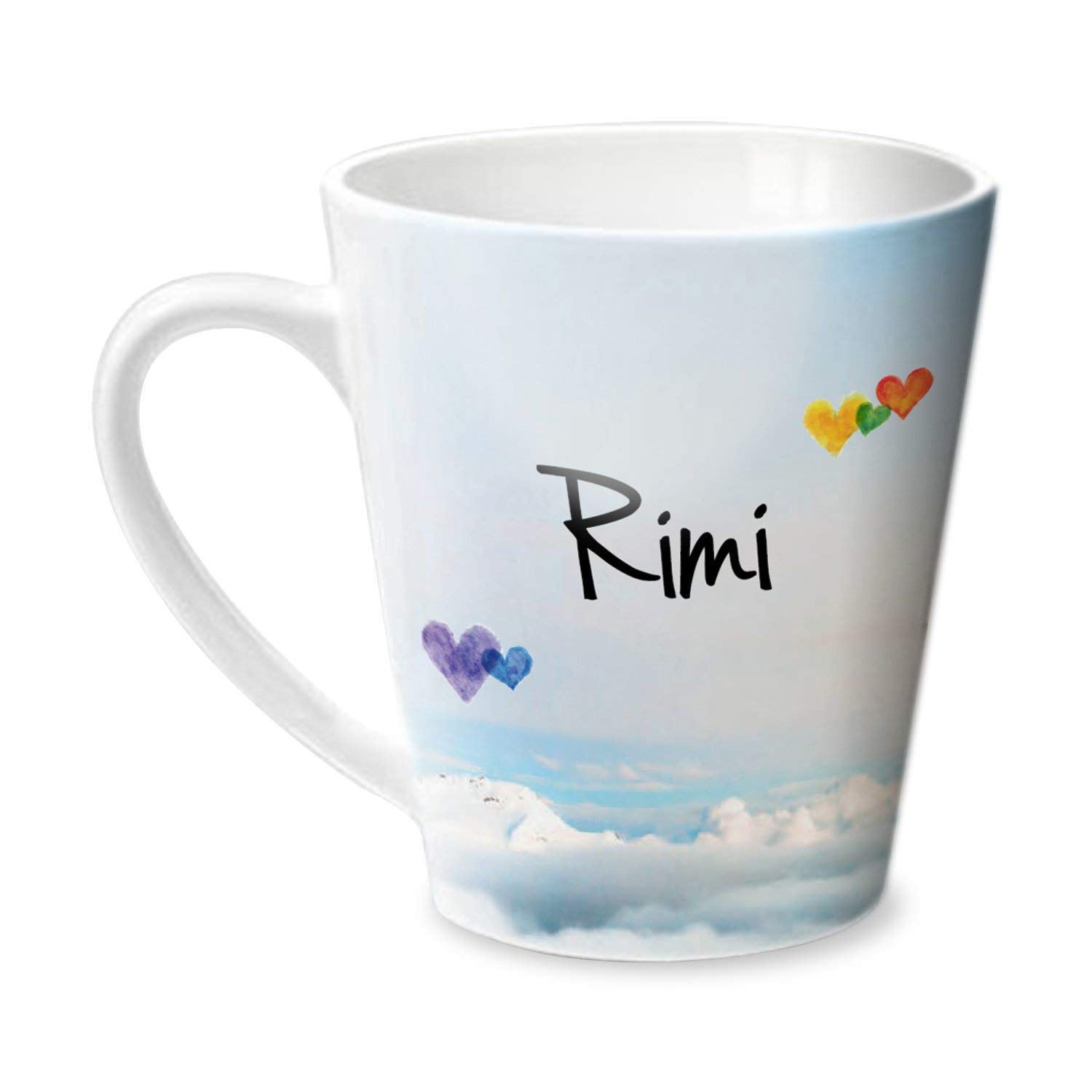 Hot Muggs® Simply Love You Rimi Conical Personalised Name Ceramic, 315ml, 1 Unit