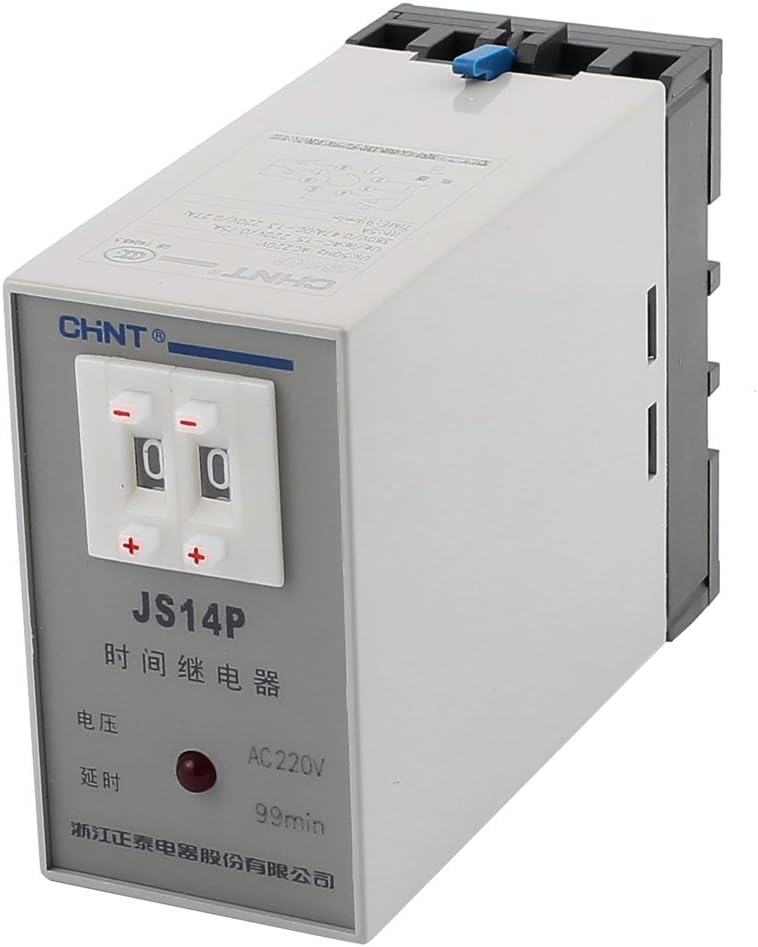 JS14P AC Electrical 220V 1-99 Minutes Two Adjustment Power On Delay Timer Digital Display Authorized Timers Time Relay