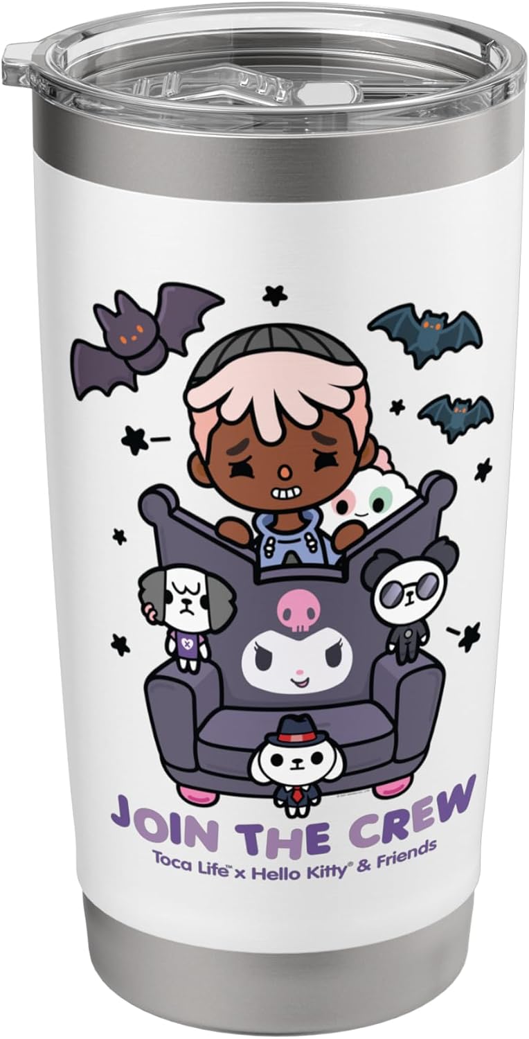 Toca Life x Hello Kitty & Friends JOIN THE CREW Stainless Steel Insulated Tumbler