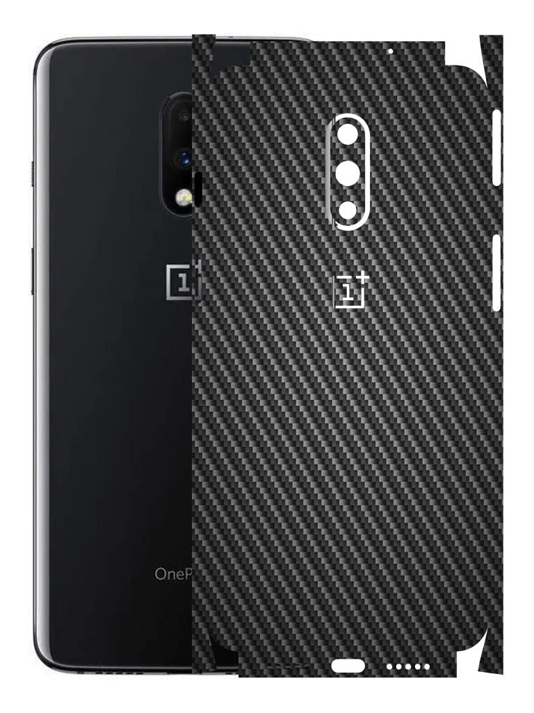 AtOdds - OnePlus 7 Mobile Back Skin Rear Screen Guard Protector Film Wrap with Camera Protector (Coverage - Back+Camera+Sides) (Black CarbonFibre) (B0B9HVCLTC) Amazon Price History, Amazon Price Tracker