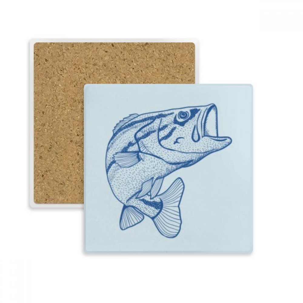 Sous-verre poisson bleu et multicolore pour vos tables de salon