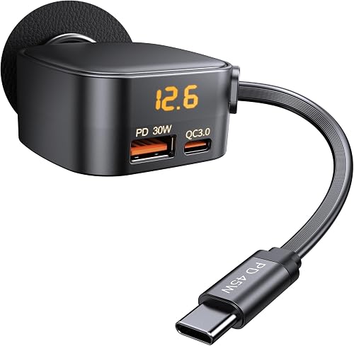 ANEXTIDE 93W Retractable Car Charger