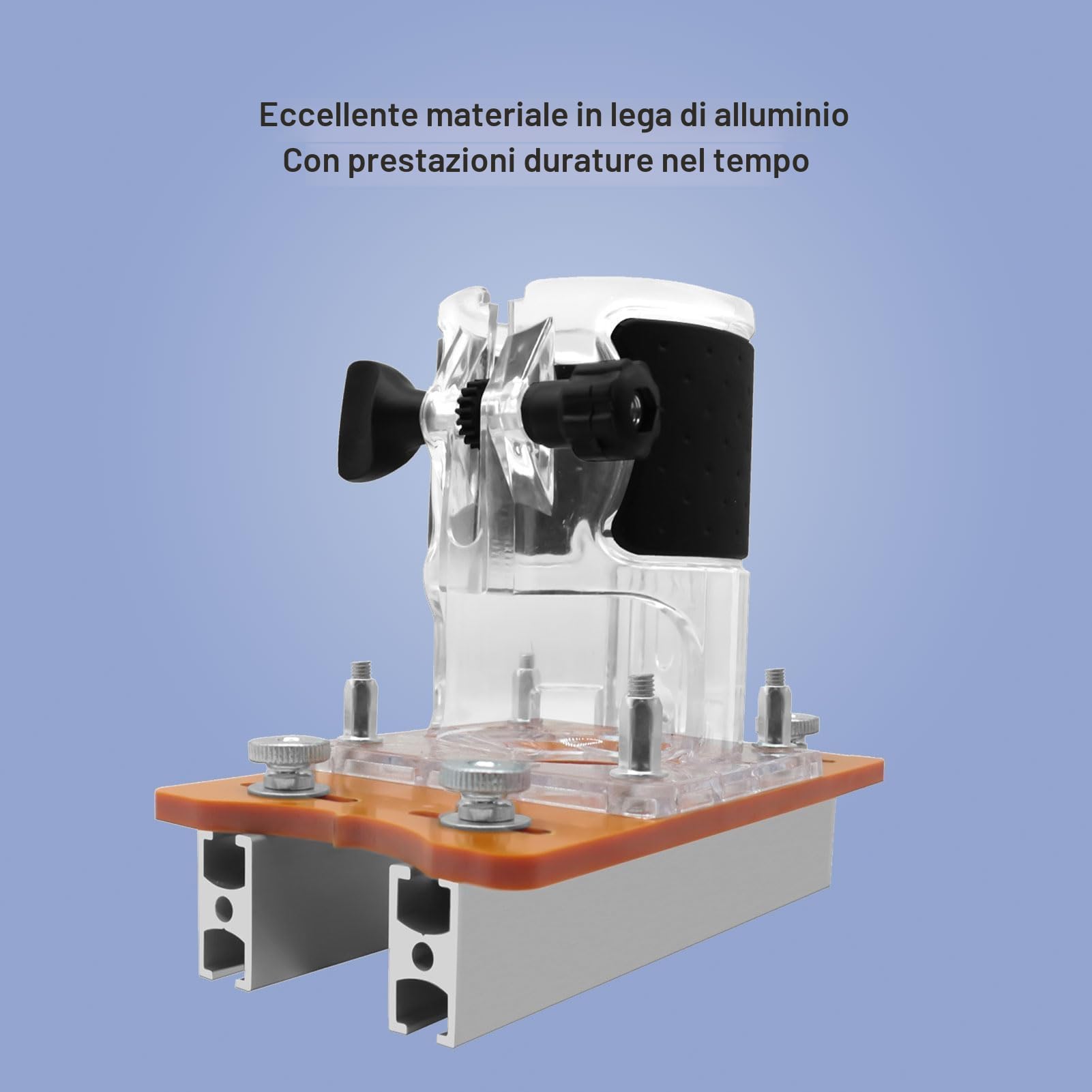 2 in 1 Fresatrice Verticale Legno Piastra di Base, Lega di Alluminio Rifilatore Piastra di Base, Cesto di Fresatura Piastra di Base per Trimmer da 65 MM, Fresatrice per Legno Piastra di Base