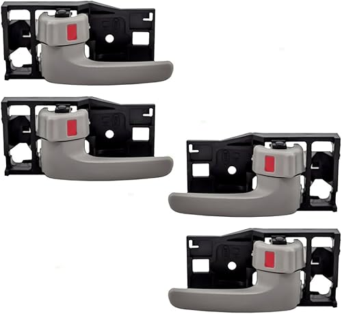 AutoandArt Brock - Juego de 4 manijas de repuesto para puertas interiores de color carbón, compatibles con camionetas SUV 69205-0C030-E1