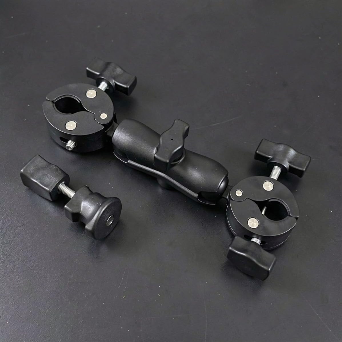 iplusmile 2 Pezzi Supporto Telefono Moto Morsetto, Testa a Sfera 25mm,