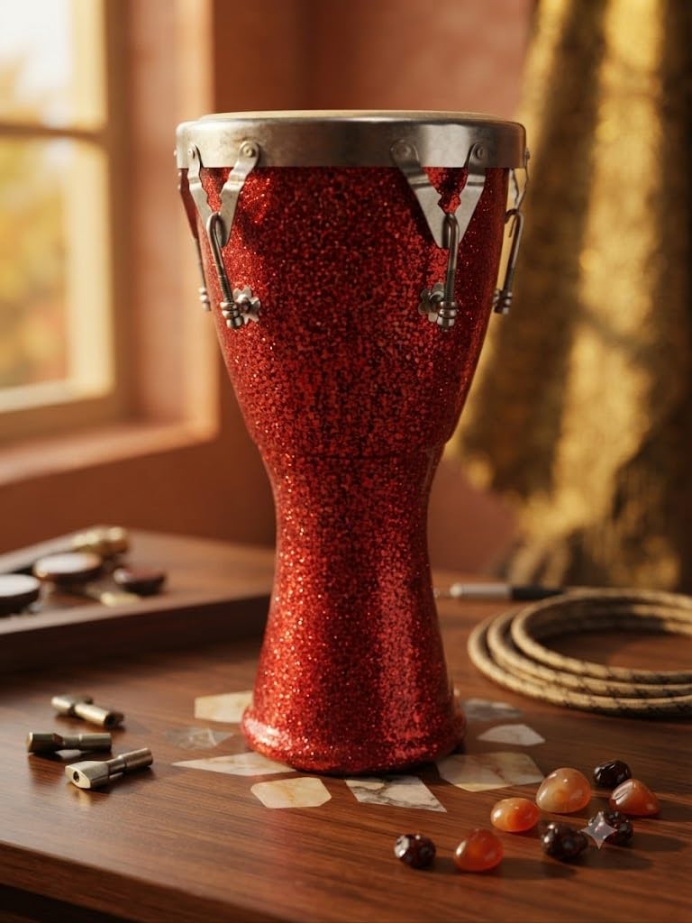 Djembe Fiber Chameli 10inch with Bag GOLDEN-image-43