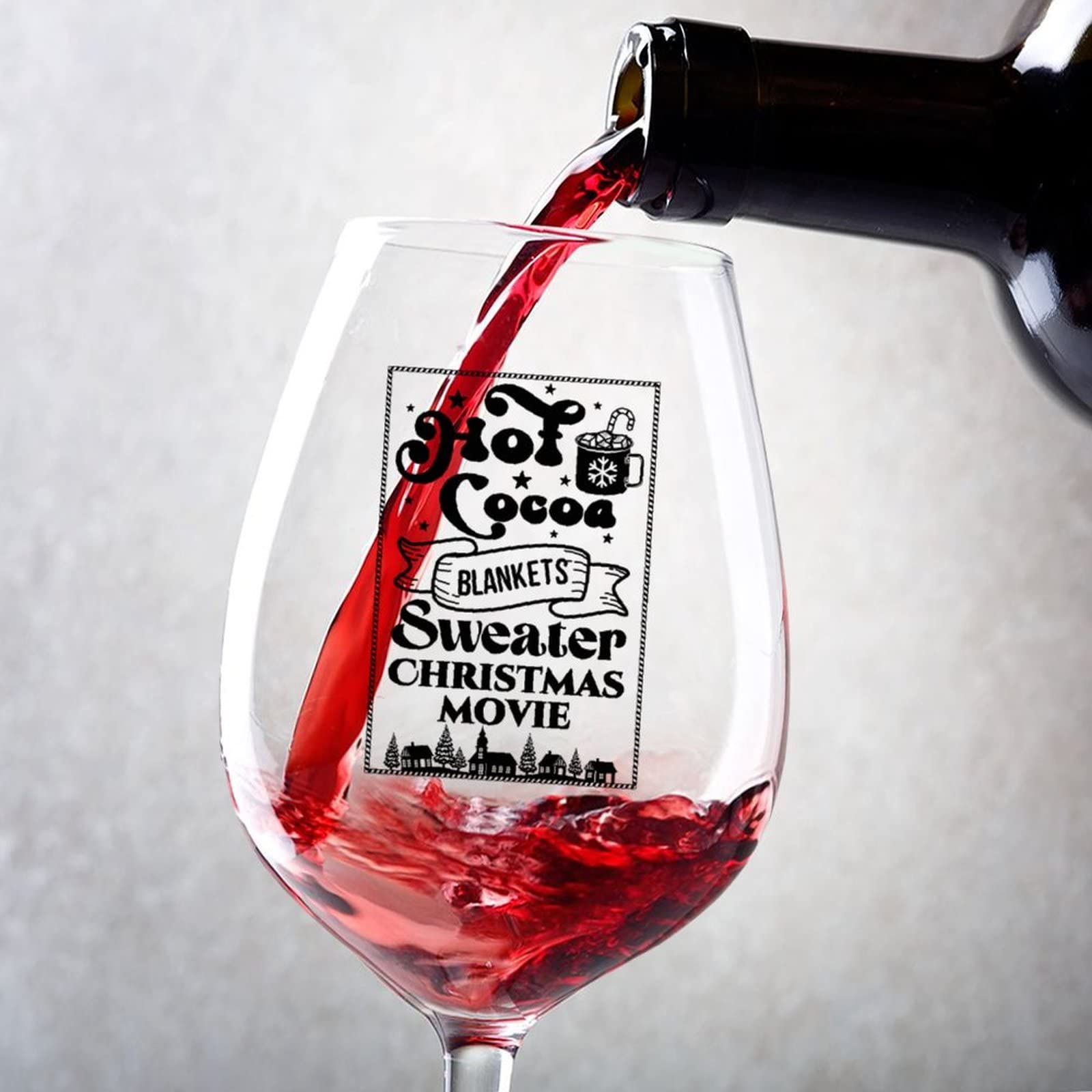 Verres à vin rouge 500 ml cadeau d'anniversaire de mariage personnalisé