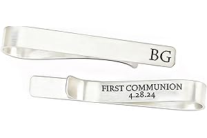 Personalized First Communion Gift Boy's Tie Clip for 1st Communion