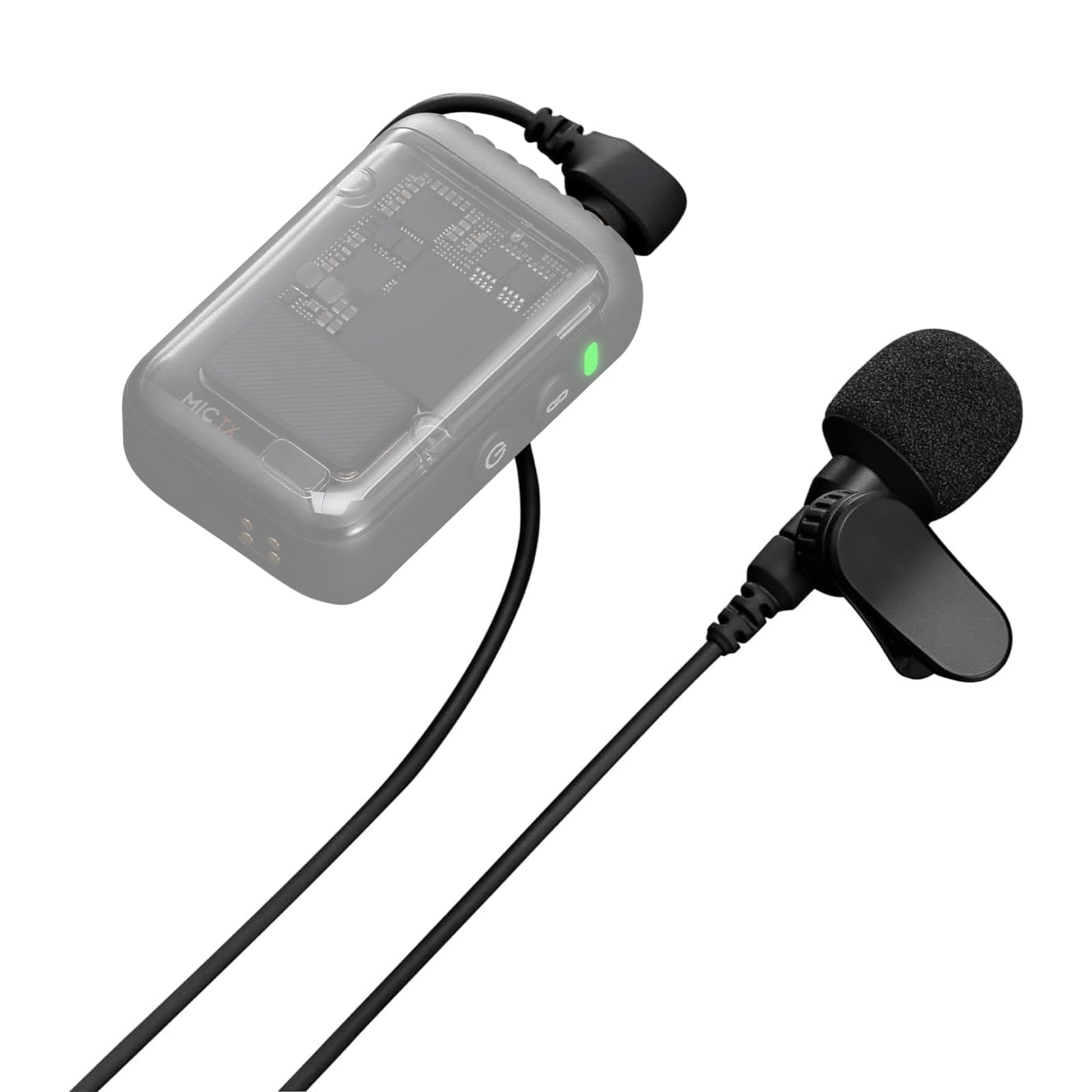 Original para DJI Lavalier Mic Radio, Compacto y Fácil de Ocultar, Ángulo Ajustable para DJI/Mic 2