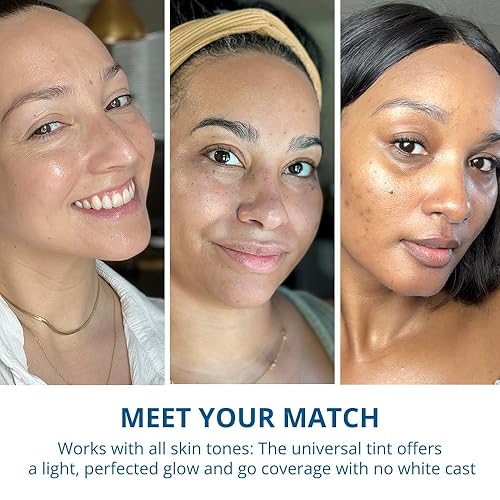 Miniatura 4 de goPure Glow Pure Mineral SPF 40 PA +++  Protector solar facial probado por dermatólogos  Hidratante teñido con SPF  Piel brillante protegida  Sin