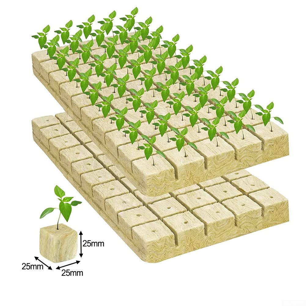 Soilless Cultivation Wool Block Grodan Cubes Lightweight and Porous Planting Solution (25 * 25 * 25mm), as picture show, 25*25*25mm - Image 2