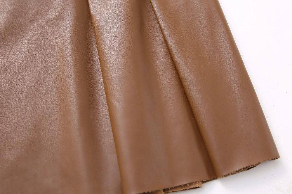 Kurzröcke für Frauen - Frauen Mode Herbst/Winter Leder Falten Minirock Frauen Vintage Belt hohe Taille Vielseitige weibliche Rock