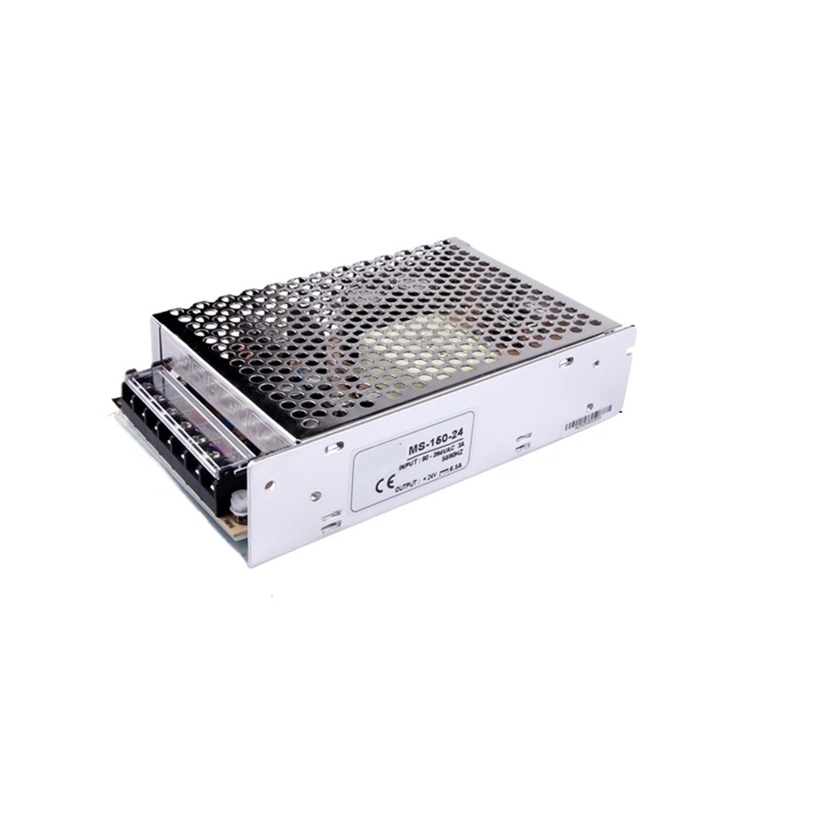 Fuente de alimentación regulada por Voltaje Ajustable con Salida de CC MS -150w-12V Transformador 220v a 24V(MS-150-24 24V6.5A)