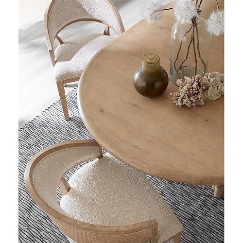 Hooker Furniture Retreat Cane Barrel Back Fabric Upholstered Chair in Beige - Thumbnail 7