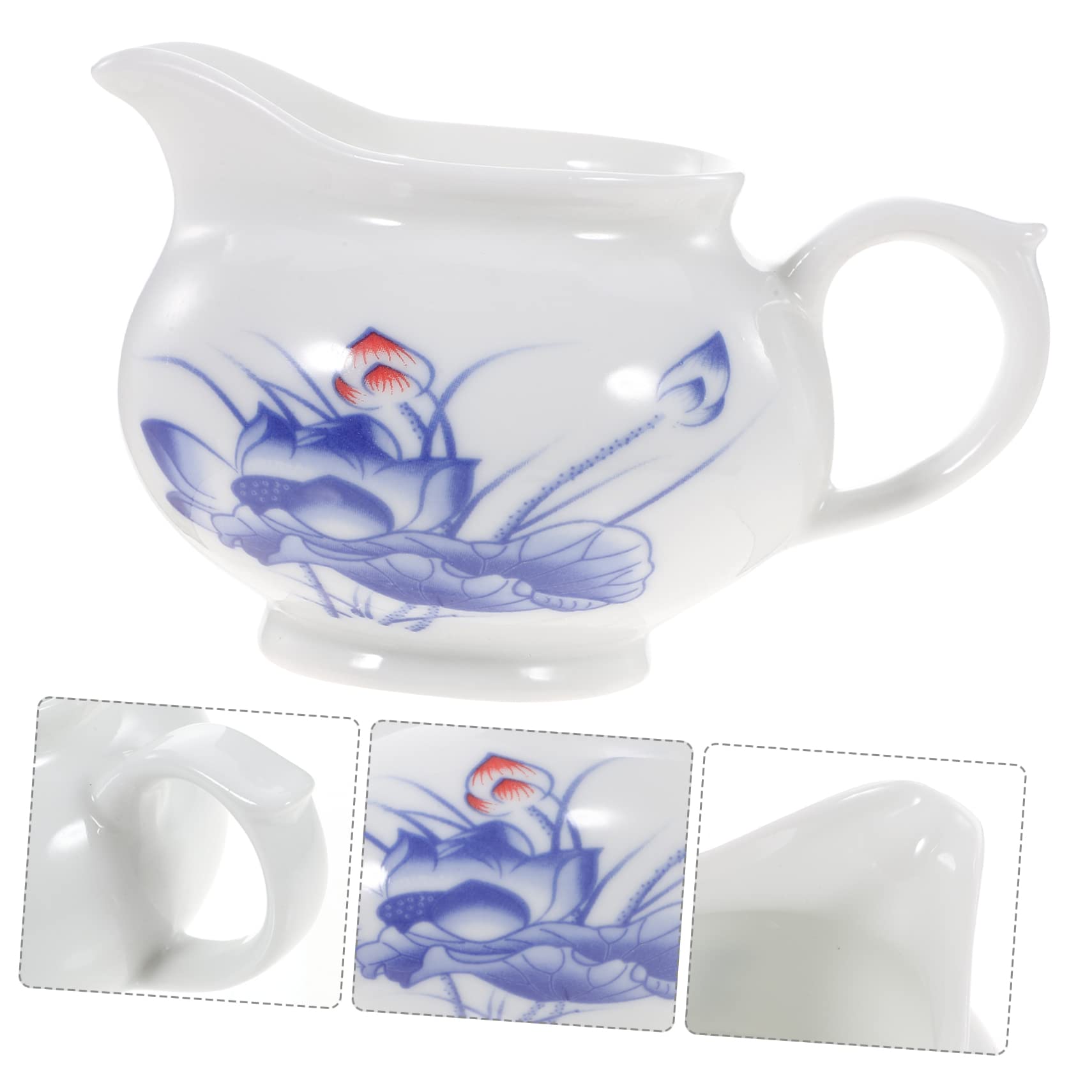 PRETYZOOM Porcelain Sauce Boat Salad Dressings Milk Sauce Container Gravy Cup Gravy Dispenser Restaurant Condiment Bowls