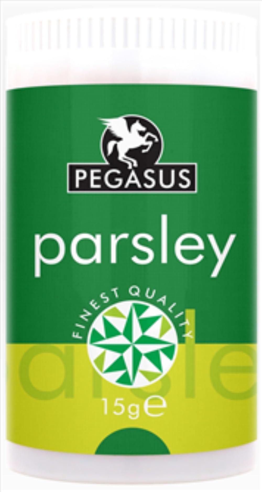 PEGASUS Parsley 15g Premium Dried Parsley Herb for Flavoring, Garnishing, Vegan, Non GMO, Gluten Free, Ideal for Soups, Salads, Sauces, Meat Dishes Pack of 1, Natural, No Additives or Preservatives