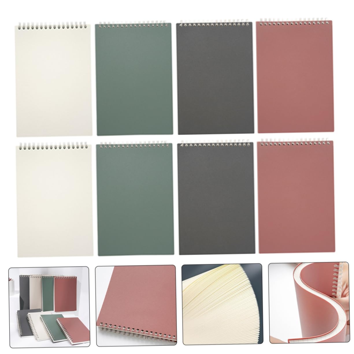 Gadpiparty 10pezzi Quaderni Con Copertina Apribile Pagine Righe Design Elegante e Per Scrivere Disegnare e Tenere Un Per e Scuola Portatili e Multifunzionali