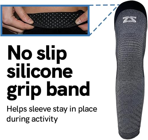 Miniatura 5 de Zensah Full Leg Compression Sleeve - Support for Thigh, Knee, Calf for Men, Women, Running, Basketball, Football