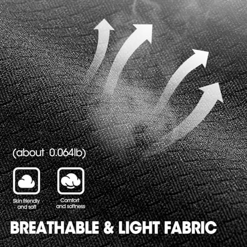 Ausflug 3 Pieces Balaclava Face Mask Breathable Sun Protection Motorcycle Outdoor Sport Full Face Cover For Men And Women Black/Black/Black thumb #5