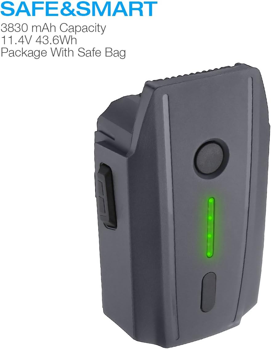 Mavic Pro 11.4V 3830 mAh LiPo Intelligent Flight Battery + Battery Safe Bag Replacement for Mavic Pro & Platinum & Alpine White Drone - Image 2