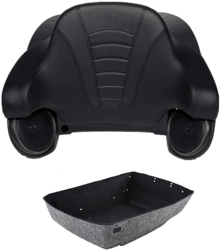TCMT King Motorcycle Trunk Box Wrap Around Backrest Rear Speakers Fit for Harley 2014-2025 Trunk Touring CVO Road King Road Glide Street Glide Electra Glide