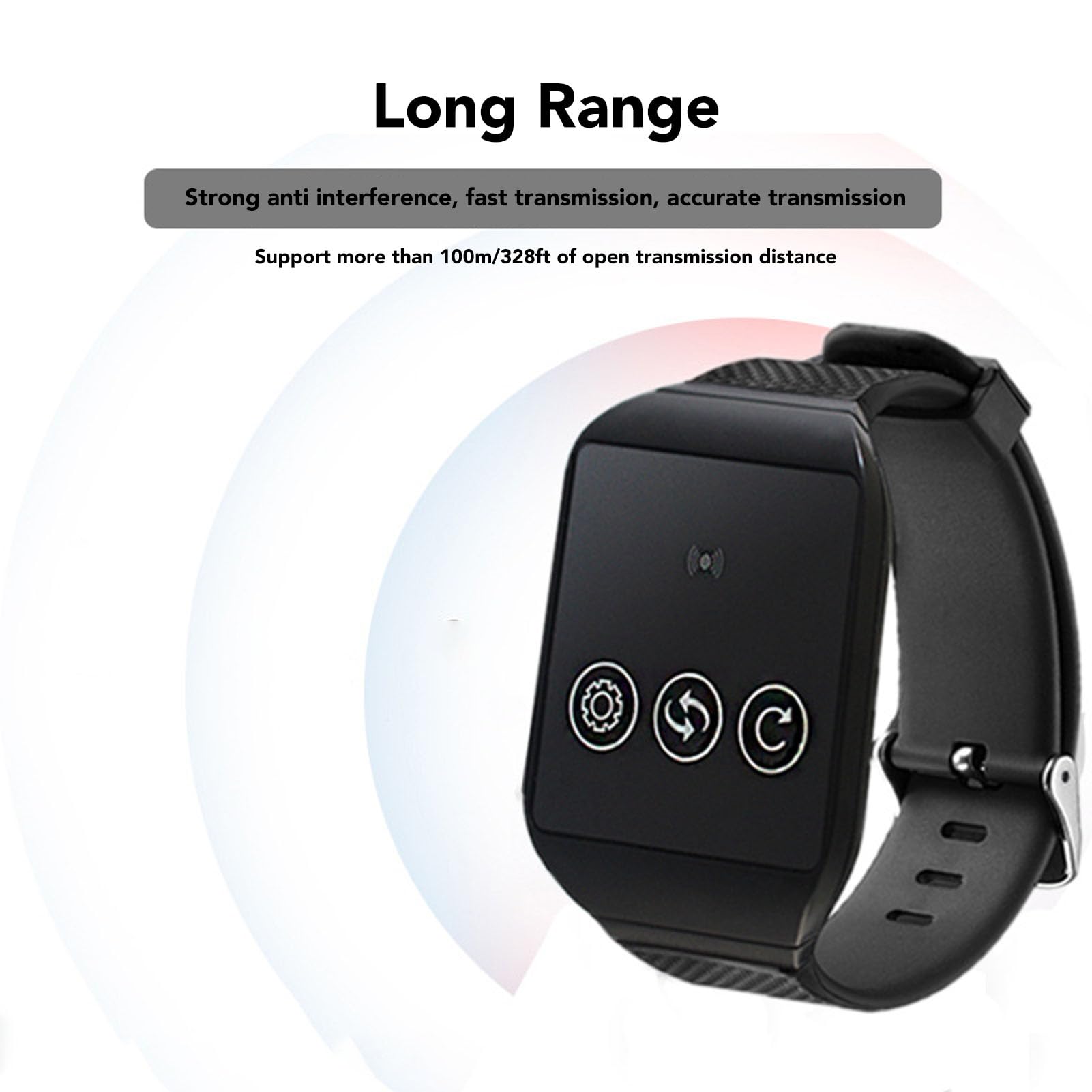Cercapersone Wireless per Operatori Sanitari, Pulsante di Chiamata di Allarme per Infermieri Anziani per Monitoraggio Anziani/anziani con 1 Pulsante Antipanico per