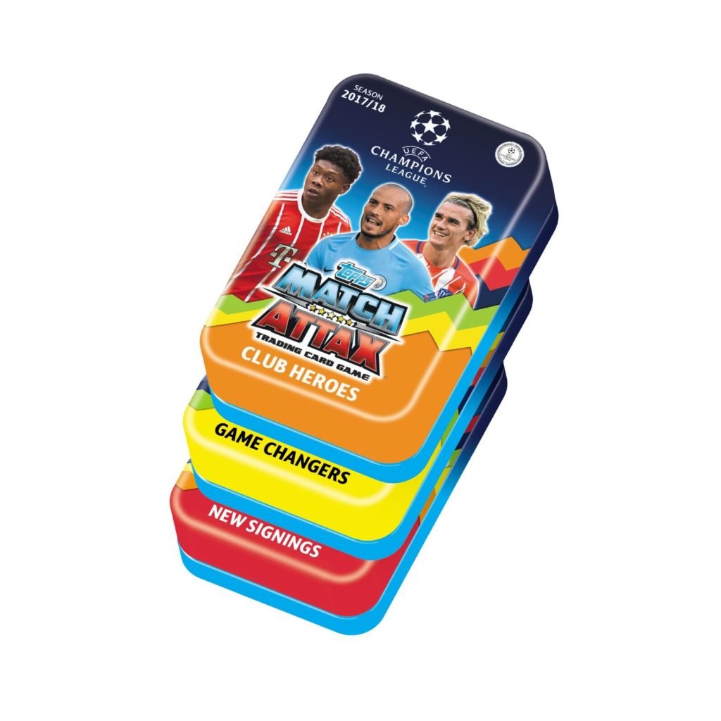 Topps Match Attax - UEFA Champions Leage Mega Tin - con 60 Cartas - 2017/18