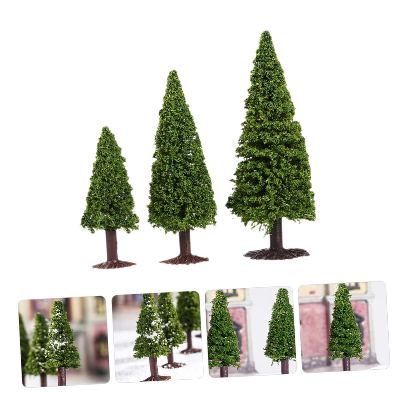 SHINEOFI 24piezas Árboles De Paisaje Artificial para Diorama y Maquetas De De Decoración para y